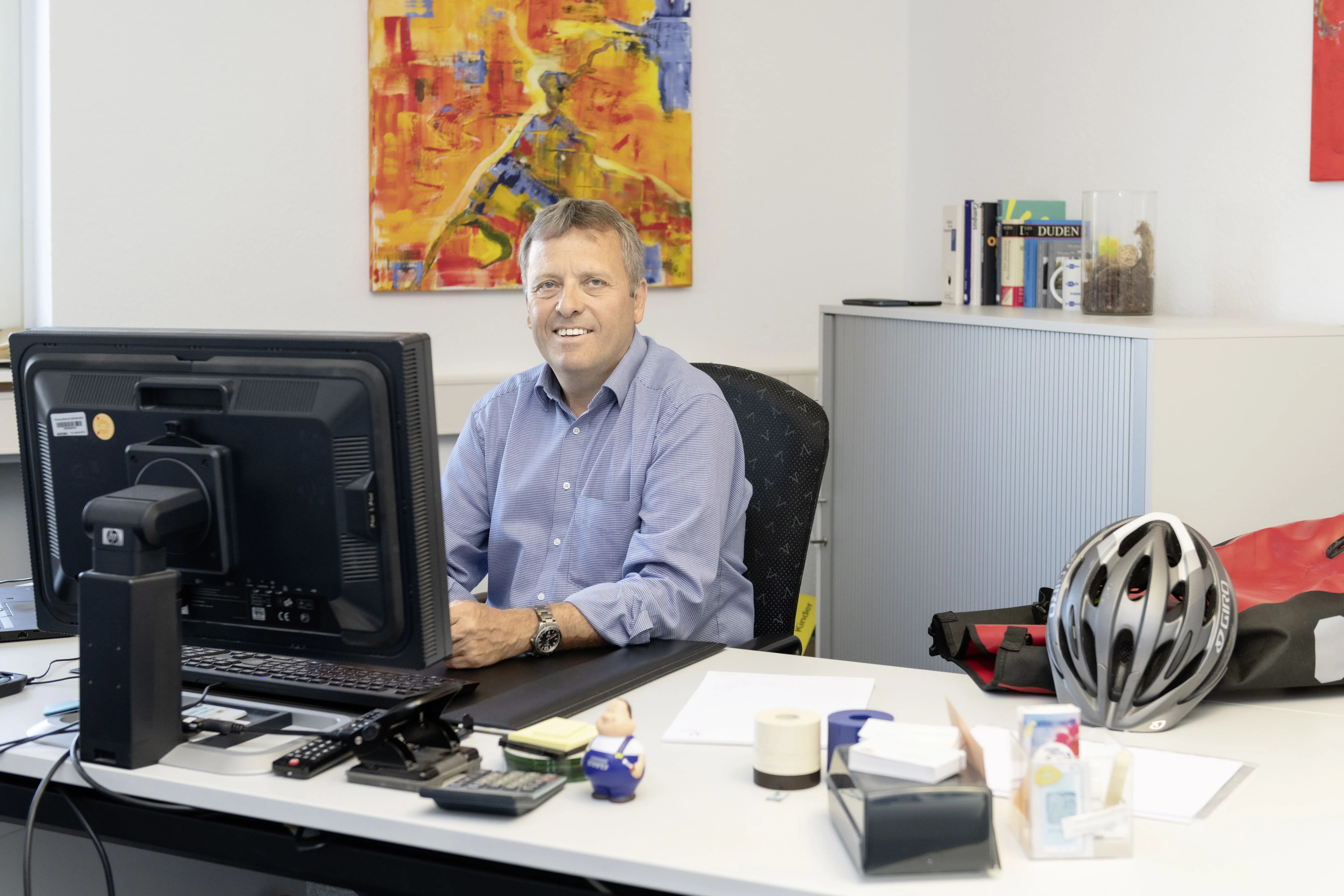 Kurt Hänsgen im Büro
