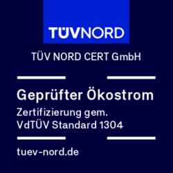Ökostrom TÜV Zertifizierung